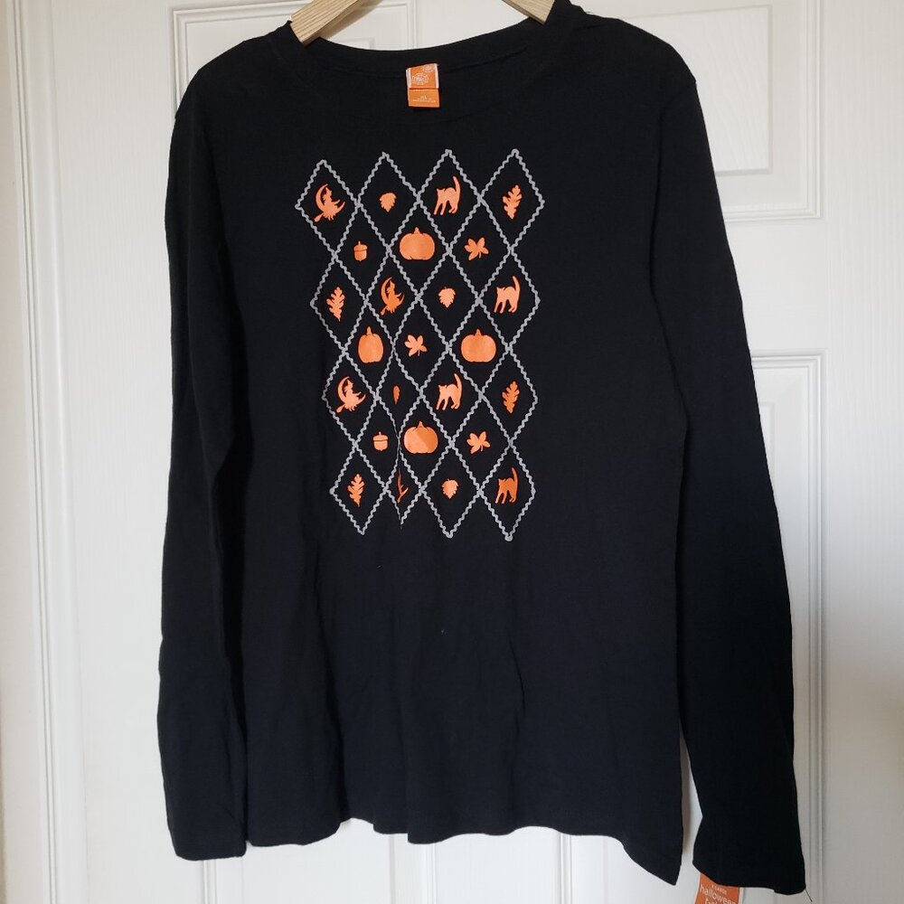 Halloween Women's Black Long-Sleeve Shirt from Target 2008 NWT - size XL